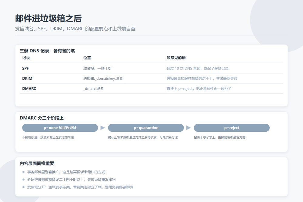 发给站长的邮件总进垃圾箱：目录站的发信域名、SPF、DKIM、DMARC