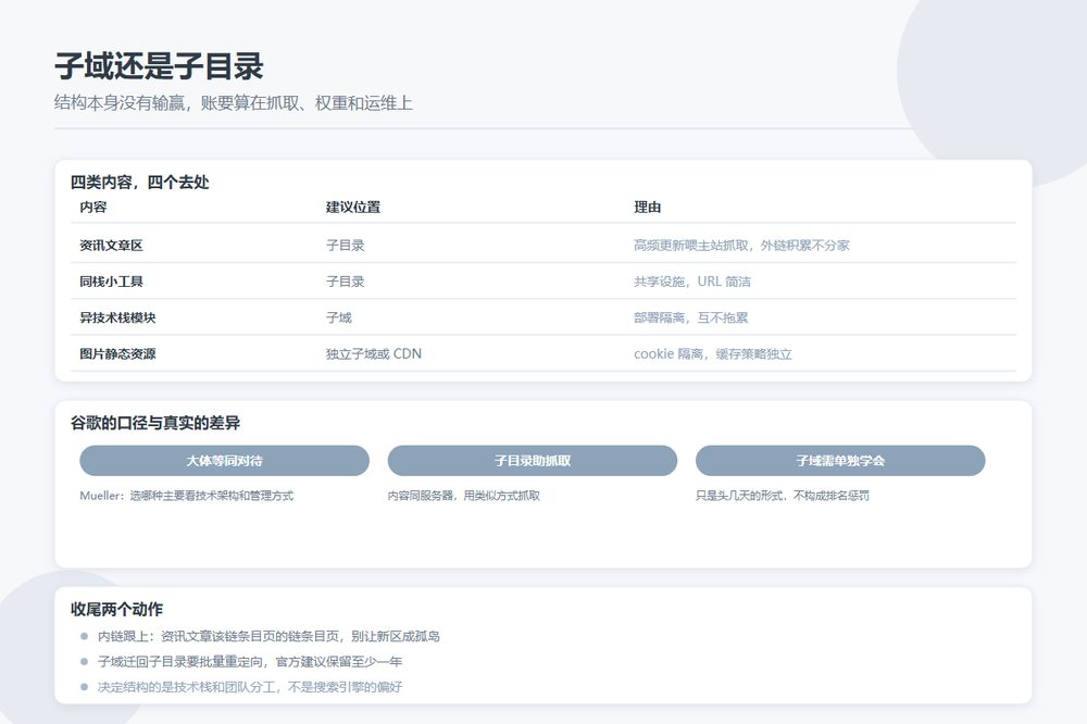 资讯放子域还是子目录：目录站分家的账要这么算