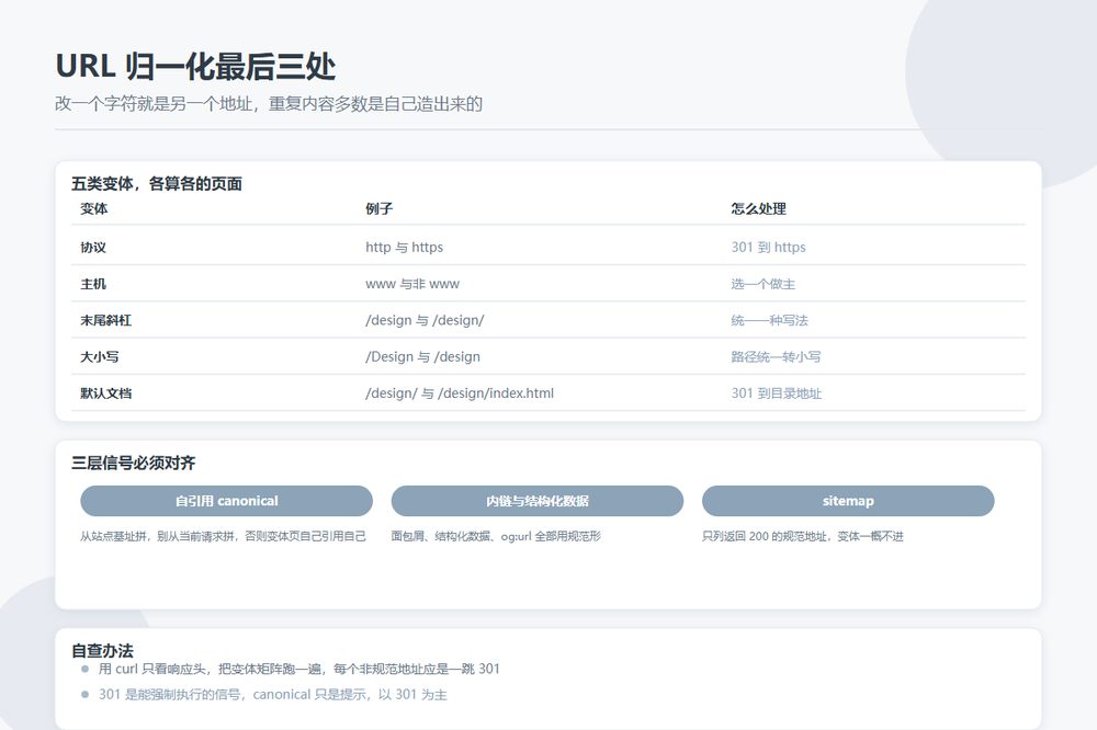 URL 归一化的三类变体与处理