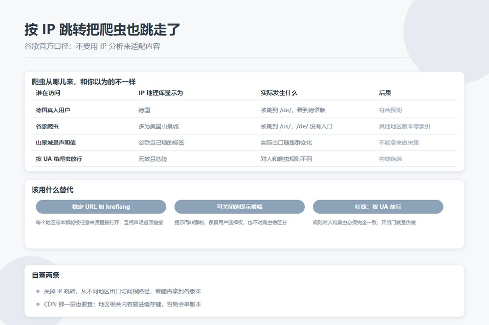 按 IP 自动跳转地区版本：目录站的地理重定向把爬虫也跳走了