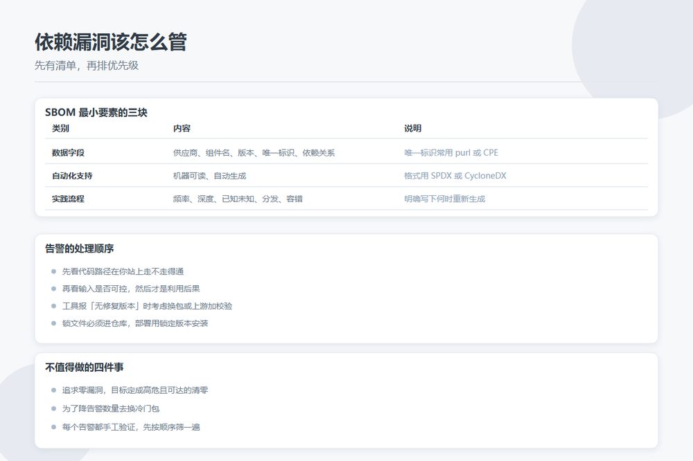 依赖治理该做与不值得做的对照