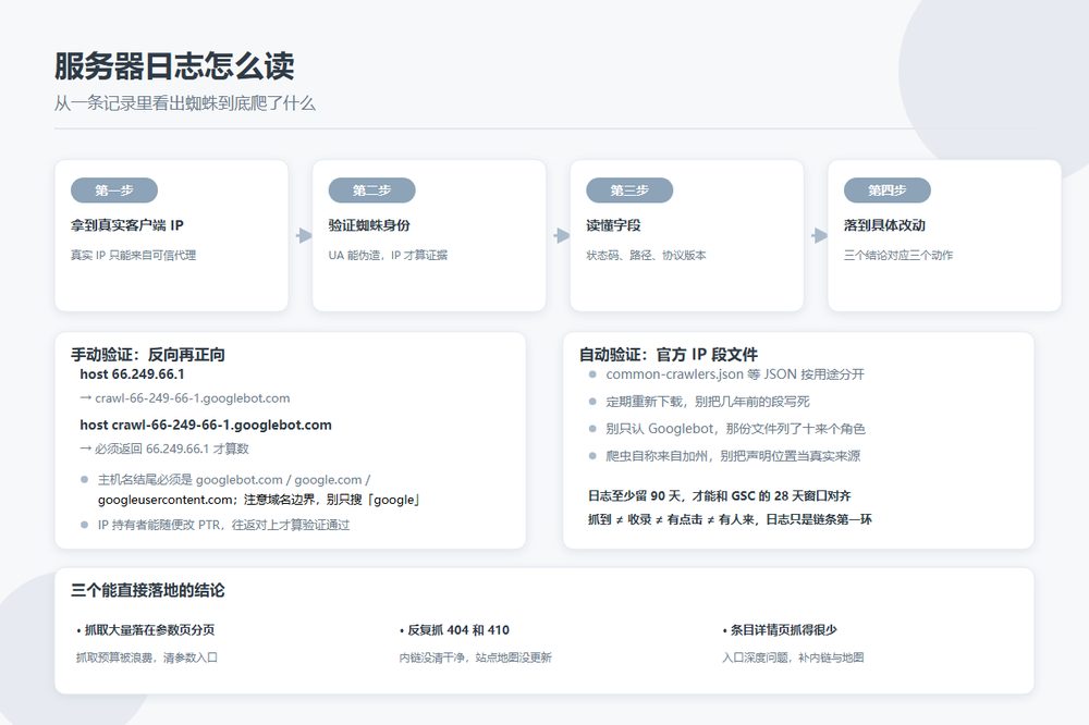 服务器日志抓取分析的四个步骤