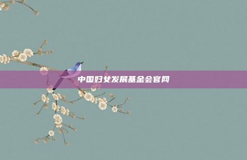 中国妇女发展基金会官网
