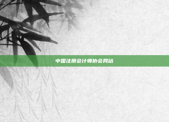 中国注册会计师协会网站