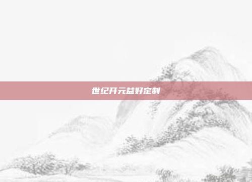 世纪开元益好定制