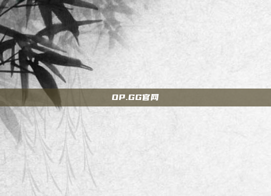 OP.GG官网
