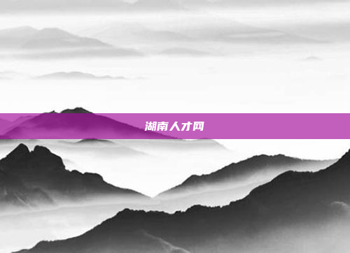 湖南人才网
