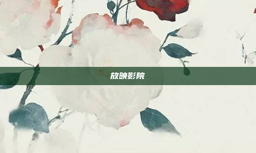 放映影院