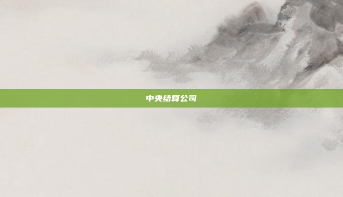 中央结算公司
