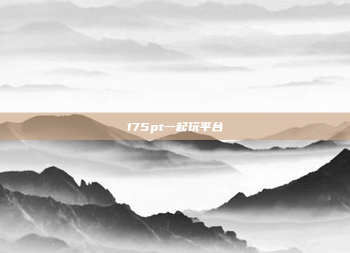 175pt一起玩平台