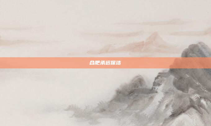 合肥承远保洁