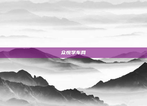 众悦学车网