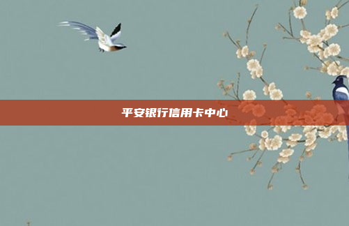 平安银行信用卡中心