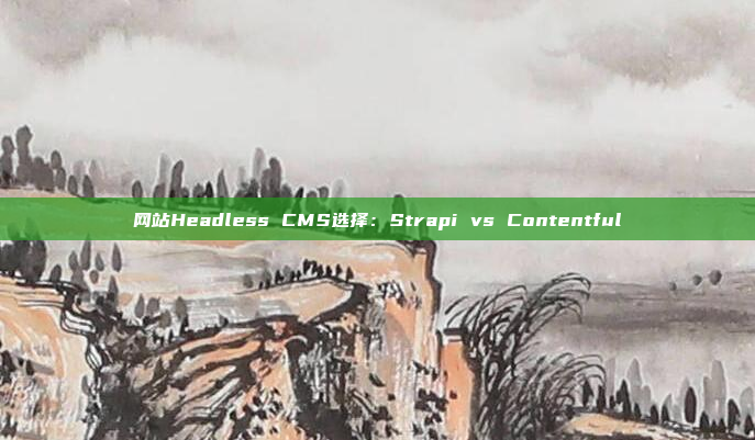 网站Headless CMS选择：Strapi vs Contentful