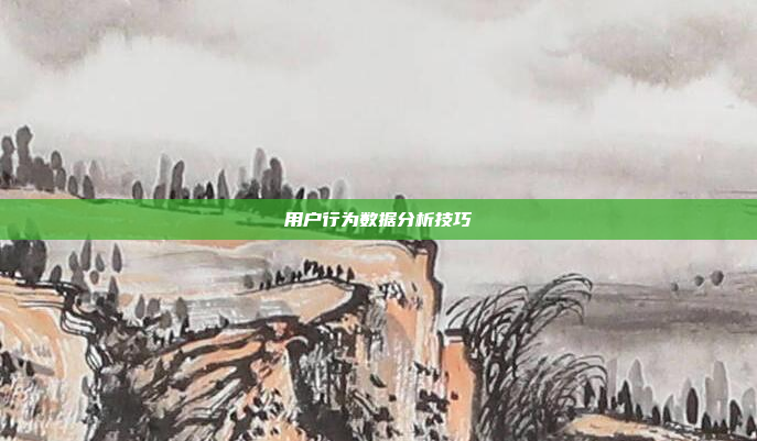 用户行为数据分析技巧