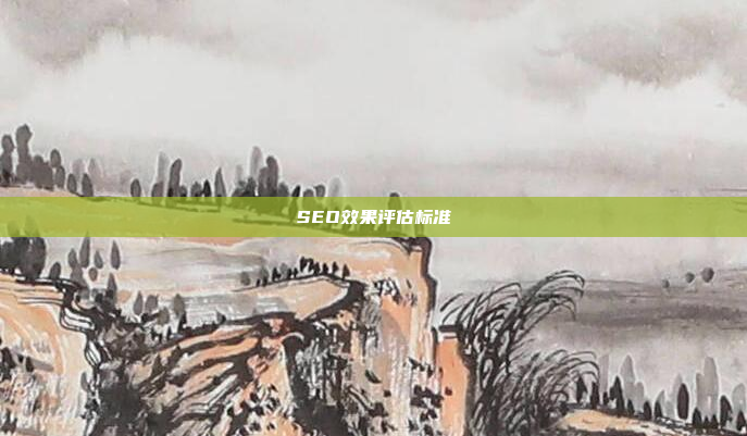 SEO效果评估标准
