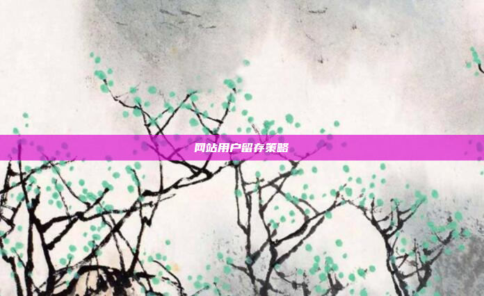 网站用户留存策略