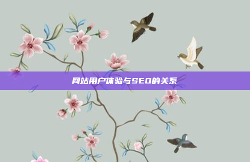 网站用户体验与SEO的关系