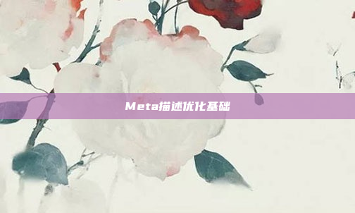 Meta描述优化基础