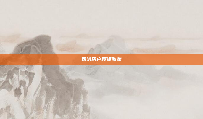 网站用户反馈收集