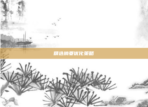 精选摘要优化策略
