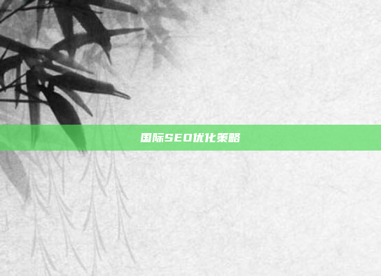 国际SEO优化策略