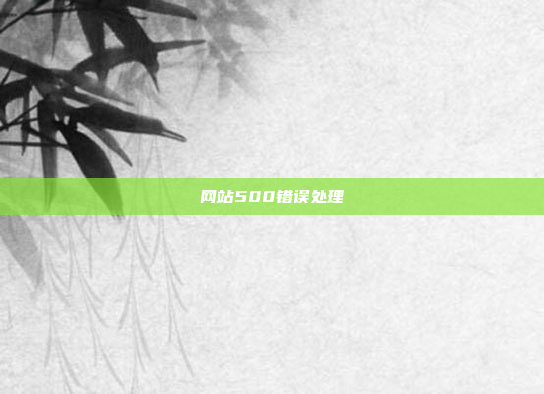 网站500错误处理