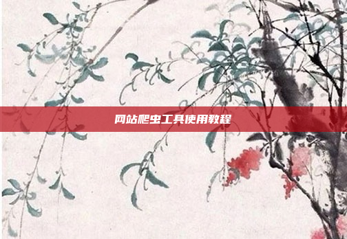 网站爬虫工具使用教程