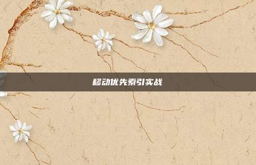 移动优先索引实战