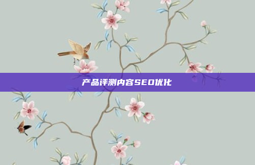 产品评测内容SEO优化
