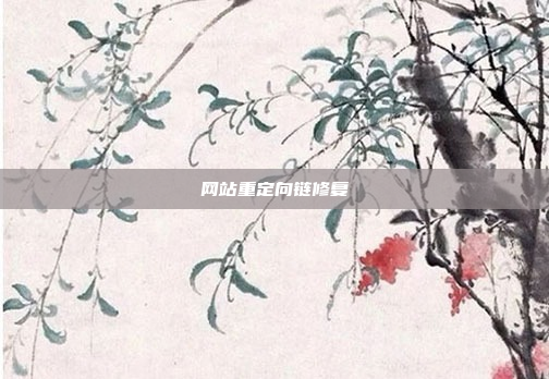 网站重定向链修复