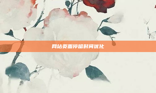 网站页面停留时间优化