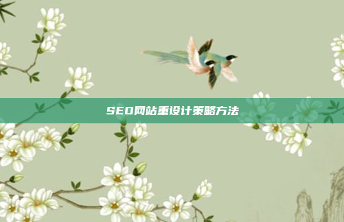 SEO网站重设计策略方法