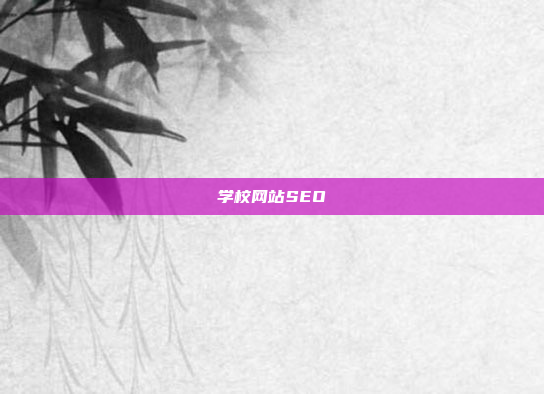 学校网站SEO