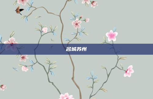 名城苏州