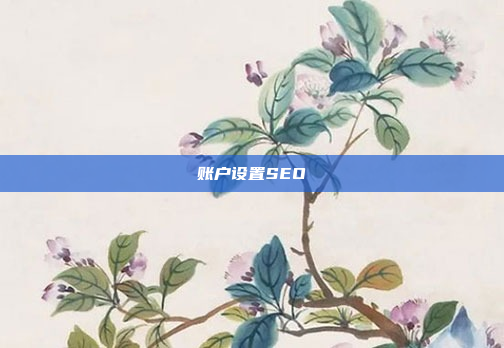 账户设置SEO
