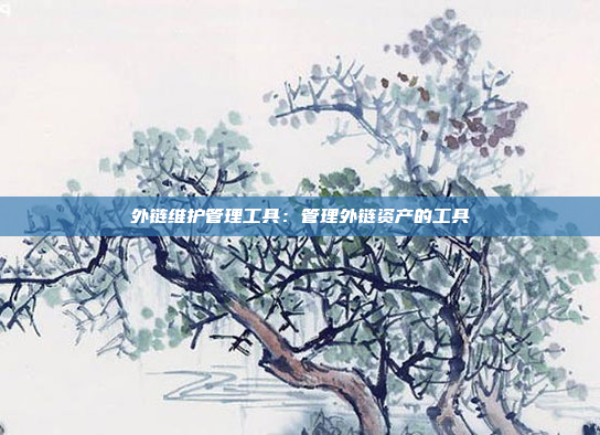 外链维护管理工具：管理外链资产的工具