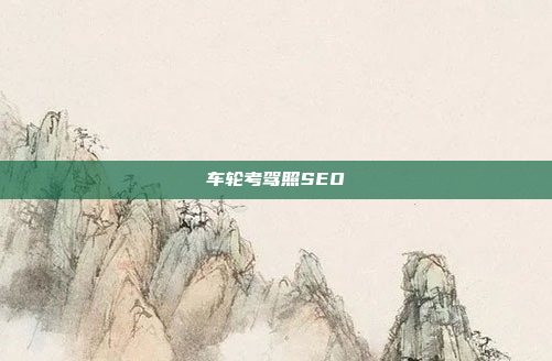 车轮考驾照SEO