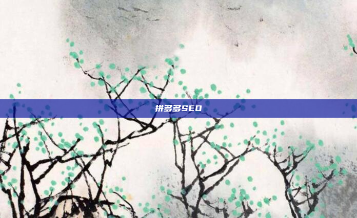 拼多多SEO