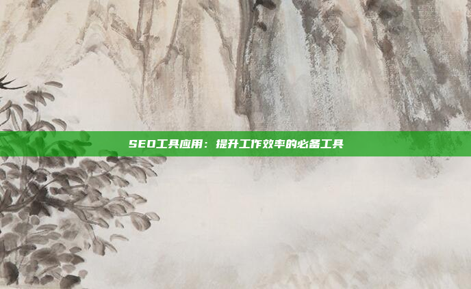 SEO工具应用：提升工作效率的必备工具
