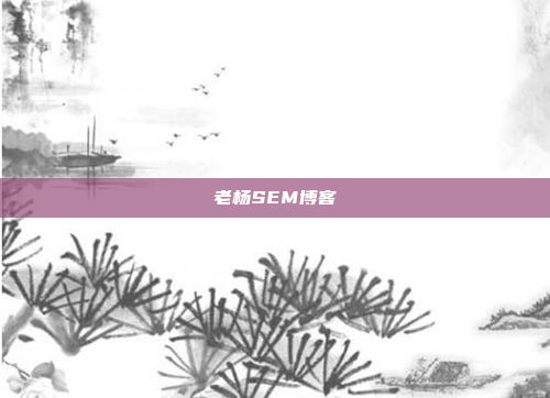 老杨SEM博客