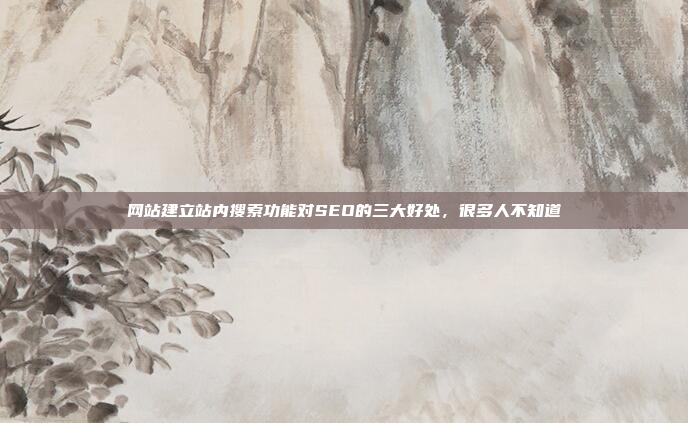 网站建立站内搜索功能对SEO的三大好处,很多人不知道