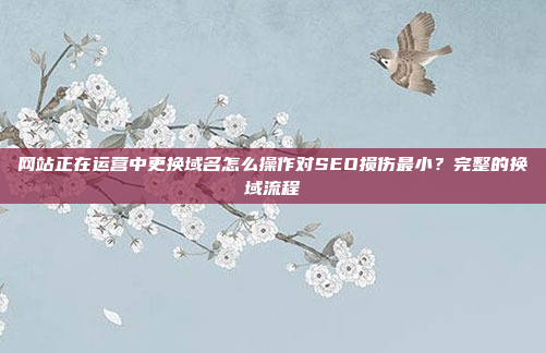 网站正在运营中更换域名怎么操作对SEO损伤最小？完整的换域流程