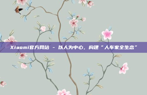 Xiaomi官方网站 - 以人为中心,构建“人车家全生态”