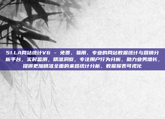 51.LA网站统计V6 - 免费、易用、专业的网站数据统计与营销分析平台，实时监测，精准洞察，专注用户行为分析，助力业务增长，提供更加精准全面的来路统计分析、数据报表可视化