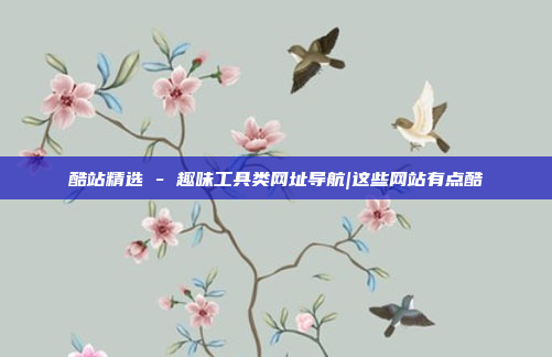 酷站精选 - 趣味工具类网址导航|这些网站有点酷