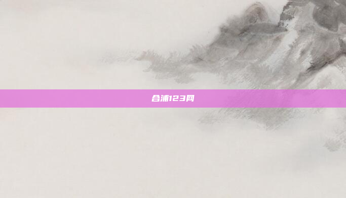 合浦123网