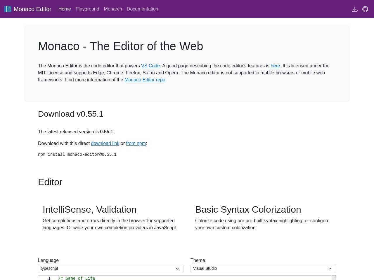 Monaco Editor