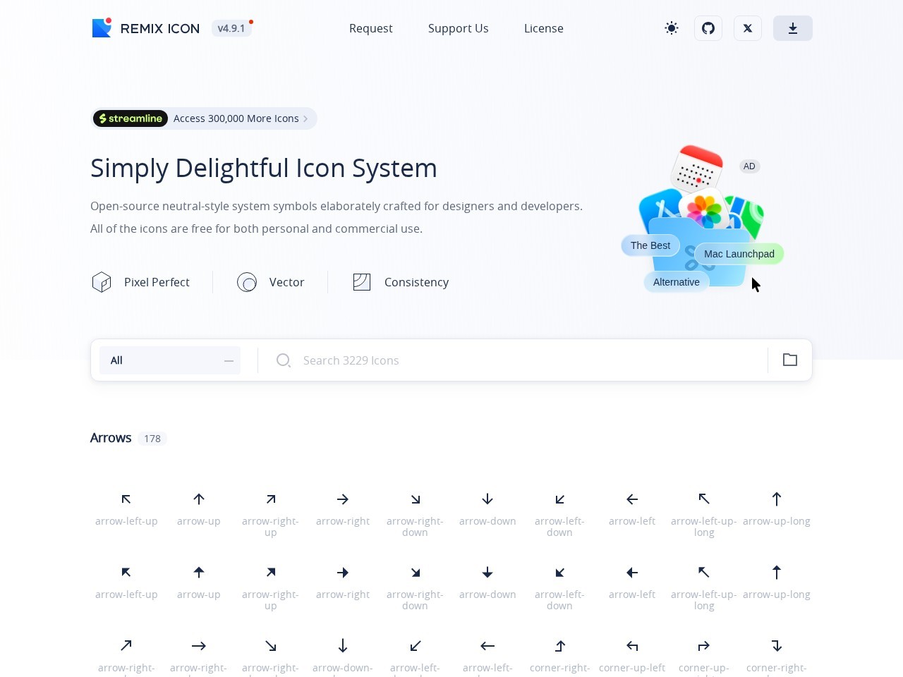 Remix Icon - Open source icon library