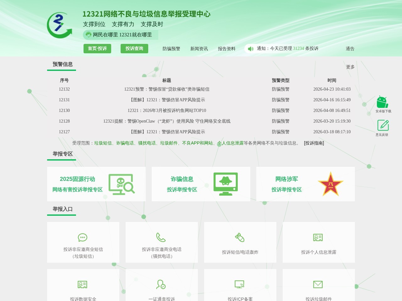 12321网络不良与垃圾信息举报受理中心